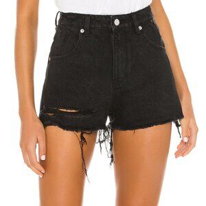 ROLLA'S High Waist Black Frayed Shorts